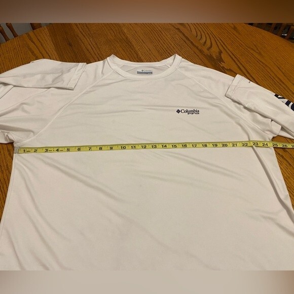 Columbia Mens PFG White Long Sleeve Fishing Shirt - Picture 13 of 15